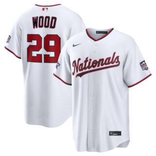 2026 All-Star Game Washington Nationals #29 James Wood White Replica Jersey