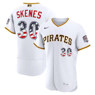 2026 All-Star Edition Stars & Stripes Pittsburgh Pirates #30 Paul Skenes White Authentic Jersey