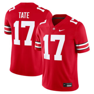 Men's Carnell Tate #17 Ohio State Buckeyes Game Jersey - Scarlet