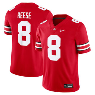 Men's Arvell Reese Ohio #8 State Buckeyes Game Jersey - Scarlet