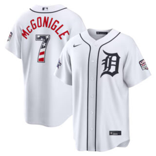 2026 All-Star Edition Stars & Stripes Detroit Tigers #7 Kevin McGonigle White Stadium Jersey
