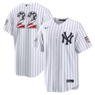 2026 All-Star Edition Stars & Stripes New York Yankees #22 Ben Rice White Stadium Jersey