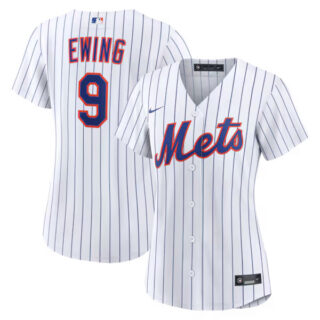 Women's AJ Ewing New York Mets #9 Home Jersey - White