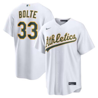 Henry Bolte Athletics #33 Home Jersey - White