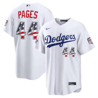 2026 All-Star Edition Stars & Stripes Los Angeles Dodgers #44 Andy Pages White Stadium Jersey