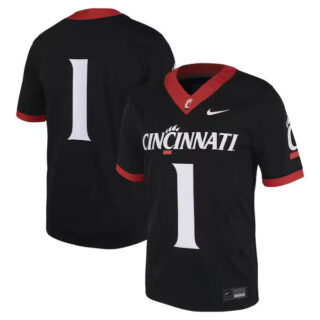 Men's #1 Cincinnati Bearcats Untouchable Football Jersey C Black