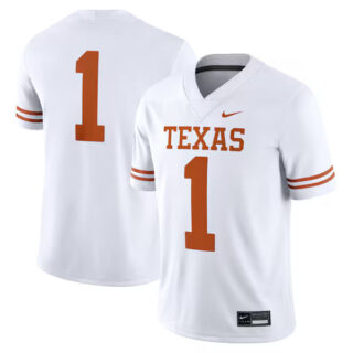 Men's #1 Texas Longhorns Game Jersey - White
