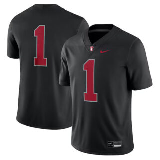 Men's #1 Stanford Cardinal Alternate Game Jersey - Black