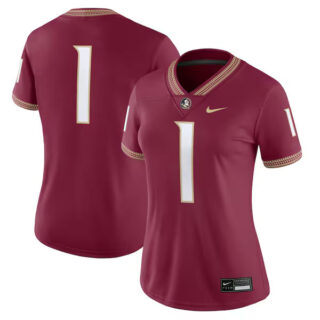 Women's #1 Florida State Seminoles Game Jersey - Garnet