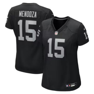 Women's Fernando Mendoza Las Vegas Raiders #15 Team Game Player Jersey - Black