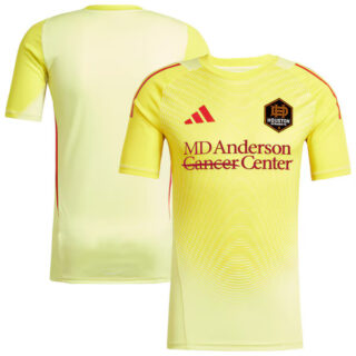 Men's Houston Dynamo FC adidas 2025 Goalkeeper Jersey - Yellow