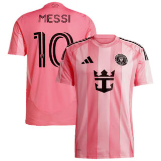 Men's Lionel Messi Inter Miami CF #10 adidas 2025 Euforia Player Jersey - Light Pink