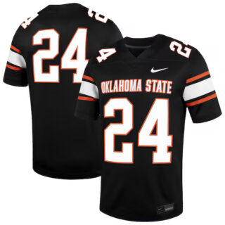 Men's #24 Oklahoma State Cowboys Untouchable Football Jersey C Black