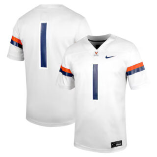 Men's #1 Virginia Cavaliers Untouchable Football Jersey C White