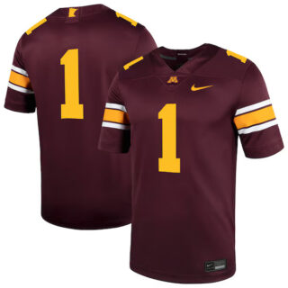 Men's #1 Minnesota Golden Gophers Untouchable Football Jersey C Maroon