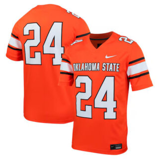 Men's #24 Oklahoma State Cowboys Untouchable Football Jersey C Orange
