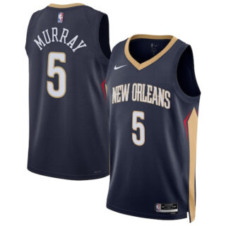 Women's Dejounte Murray New Orleans Pelicans #5 2024 Offseason Addition Swingman Jersey - Navy