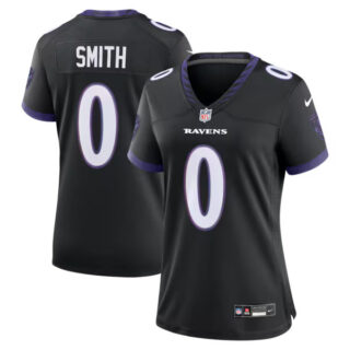 Women's Roquan Smith Baltimore Ravens #0 Alternate Game Jersey - Black