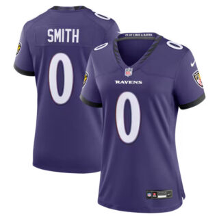 Women's Roquan Smith Baltimore Ravens #0 Team Game Jersey - Purple