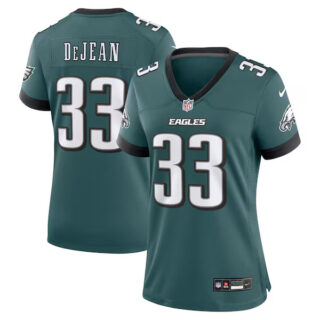 Women's Cooper DeJean Philadelphia Eagles #33 Team Game Jersey - Midnight Green