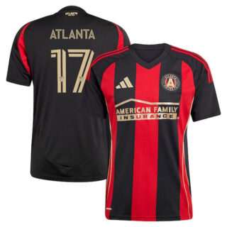 Men's #17 Atlanta United FC adidas 2025 The Connector Player Jersey - Black