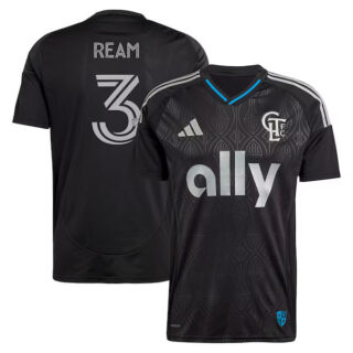 Men's Tim Ream Charlotte FC #3 adidas 2025 Fortress Kit Player Jersey - Black