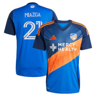 Men's Matt Miazga FC Cincinnati #21 adidas 2025 Orange and Blue Legacy Kit Player Jersey - Blue
