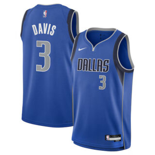 Youth Anthony Davis Dallas Mavericks #3 Swingman Jersey - Icon Edition - Blue
