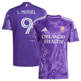 Men's Luis Muriel Orlando City SC #9 adidas 2025 Perfect Storm Player Jersey - Purple