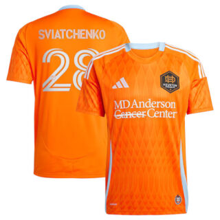 Men's Erik Sviatchenko Houston Dynamo FC #28 adidas 2025 Season 20 Player Jersey - Orange
