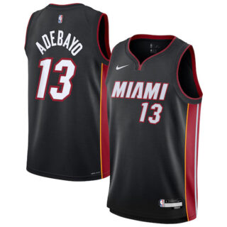 Youth Bam Adebayo Miami Heat #13 Swingman Jersey - Icon Edition - Black