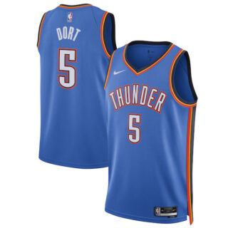 Women's Luguentz Dort Oklahoma City Thunder #5 Swingman Player Jersey - Icon Edition - Blue