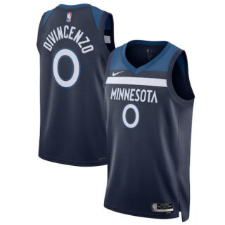 Women's Donte DiVincenzo Minnesota Timberwolves #0 Swingman Player Jersey - Icon Edition - Navy