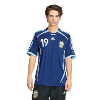 Men's Lionel Messi Argentina National Team #10 adidas 2006 Bringback Away Jersey - Navy