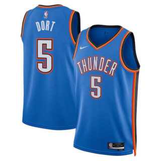 Women's Luguentz Dort Oklahoma City Thunder #5 Swingman Jersey - Icon Edition - Blue