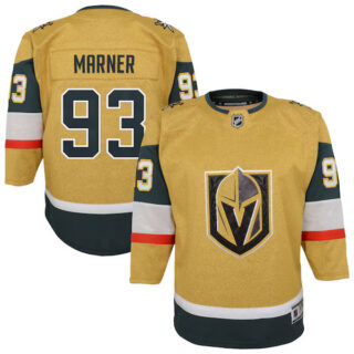 Youth Mitch Marner Vegas Golden Knights #93 Outerstuff Premier Player Jersey - Gold