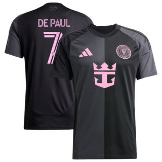 Men's Rodrigo De Paul Inter Miami CF #7 adidas 2025 The Fortitude Kit Player Jersey - Black