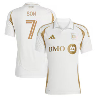 Men's Son Heung-Min LAFC #7 adidas 2025 Secondary Player Jersey - White