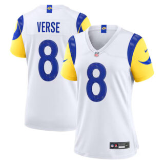 Women's Jared Verse Los Angeles Rams #8 Game Jersey - White
