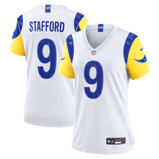 Women's Matthew Stafford Los Angeles Rams #9 Game Jersey - White