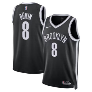 Women's Egor Demin Brooklyn Nets #8 Swingman Jersey - Icon Edition - Black