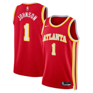 Women's Jalen Johnson Atlanta Hawks #1 Swingman Jersey - Icon Edition - Red