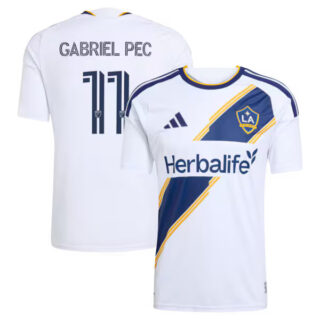 Men's Gabriel Pec LA Galaxy #11 adidas 2026 The VeloCITY Kit Jersey - White