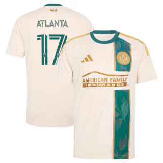Men's #17 Atlanta United FC adidas 2026 Spirit of '96 Jersey - Tan