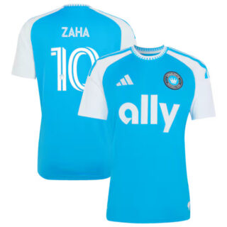 Men's Wilfried Zaha Charlotte FC #10 adidas 2026 Carolina Kit: Crowns Up Jersey - Blue