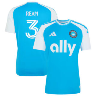 Men's Tim Ream Charlotte FC #3 adidas 2026 Carolina Kit: Crowns Up Jersey - Blue