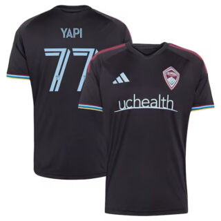 Men's Darren Yapi Colorado Rapids #77 adidas 2026 Colorful Colorado Jersey Black