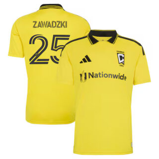 Men's Sean Zawadzki Columbus Crew #25 adidas 2026 The Crafted for Excellence Kit Jersey - Yellow