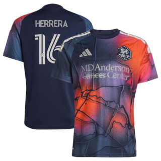 Men's Hector Herrera Houston Dynamo FC #16 adidas 2026 Mission Control Jersey Blue