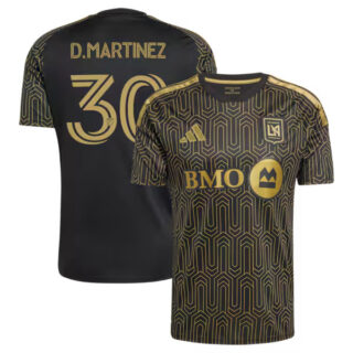 Men's David Martinez LAFC #30 adidas 2026 Primary Kit Jersey - Black